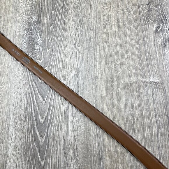 Brighton Black Anilina Aniline Glaze Cowhide on Glove Leather Belt Size 48 - Picture 9 of 15